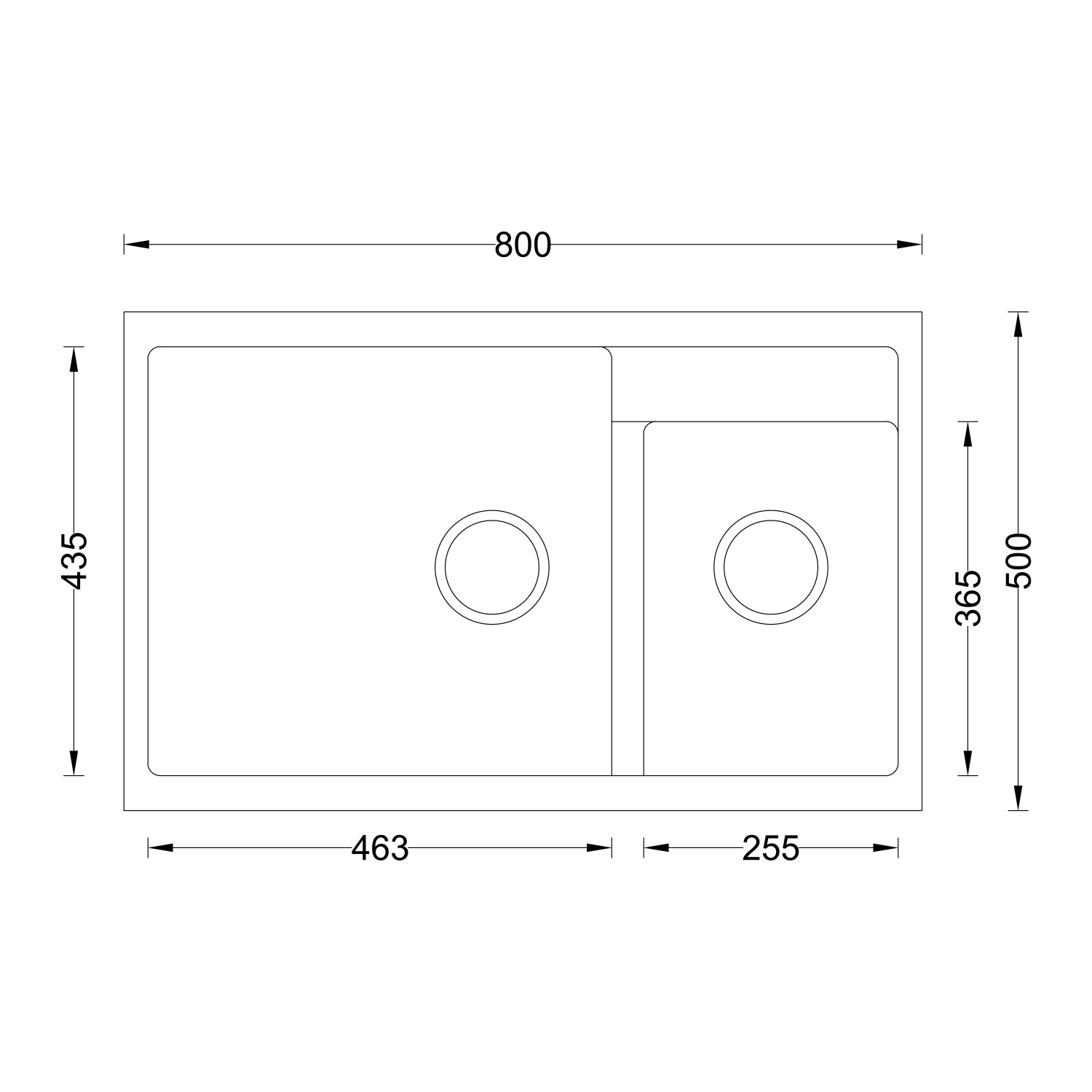 Kitchen Granite Sink (V02-115WA) thumbnail 2